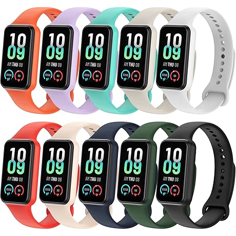 lepmok [10-Pack] Band for Amazfit Band 7 Pro