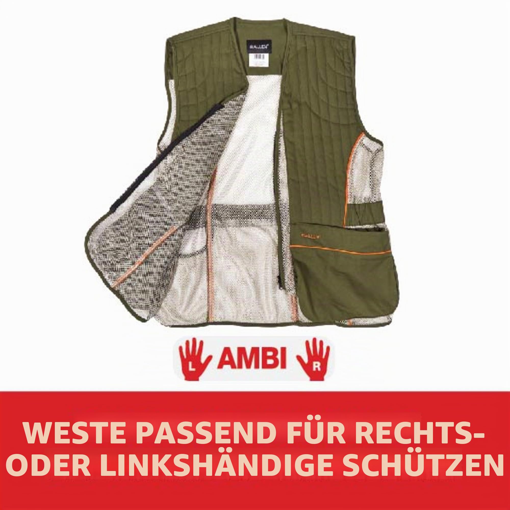 Allen Ace Schießweste mit beweglichem Schulterpolster