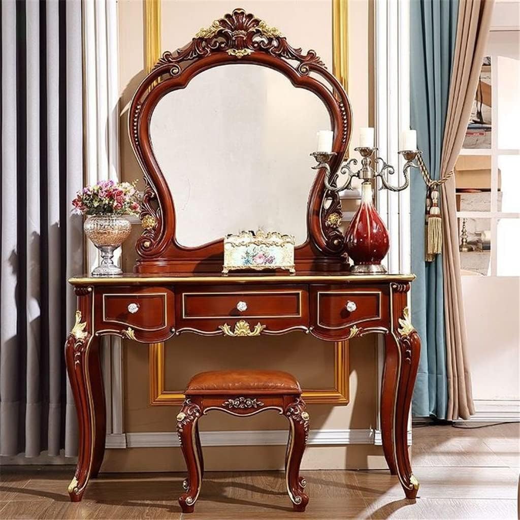 Dressing Table Vanity Female Bedroom Master Princess Classical Palace