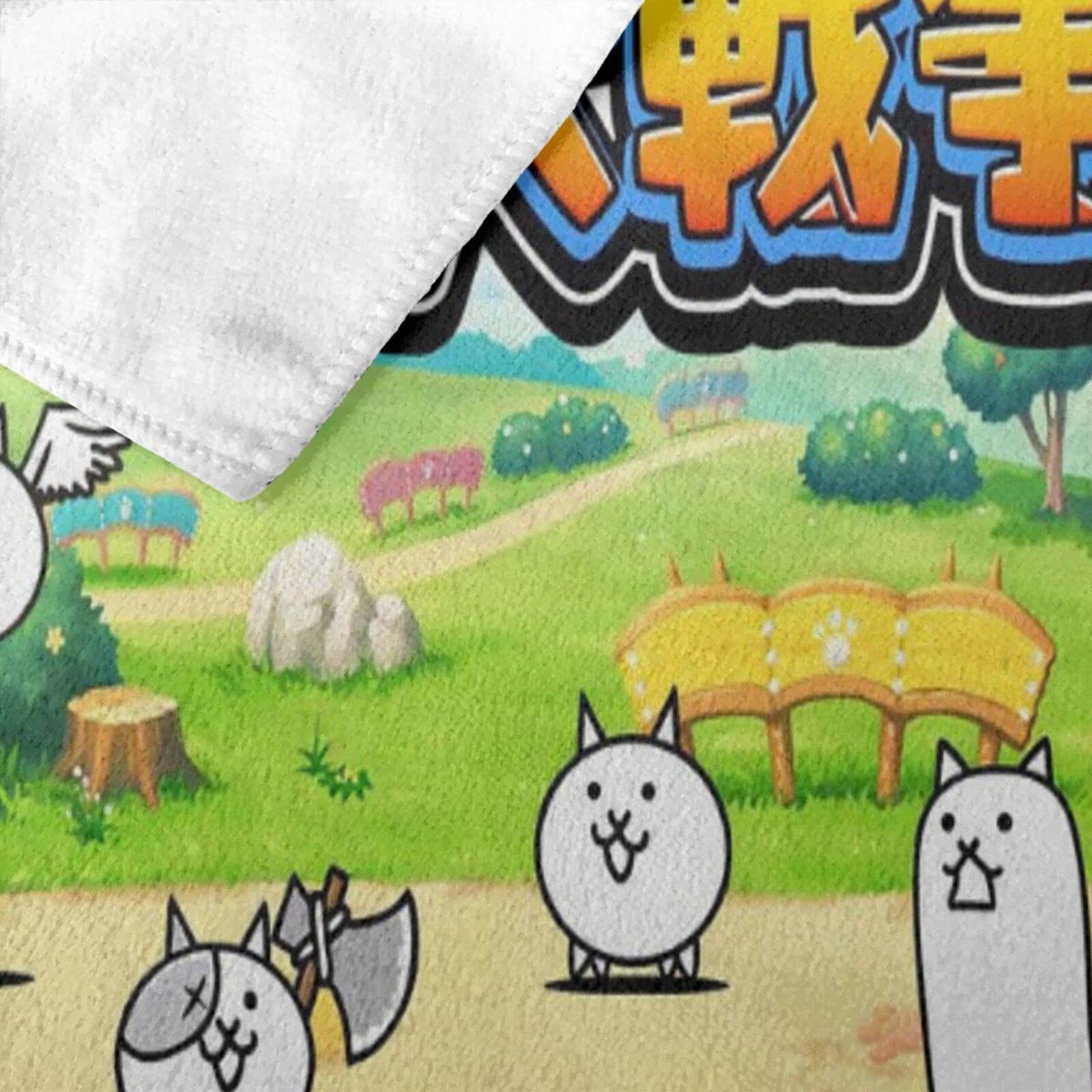Amazon｜人気 にゃんこ大戦争 バスタオル ビーチタオル 旅行 プール