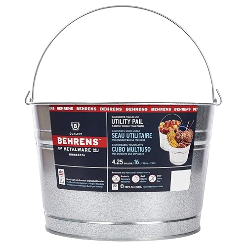 C17GS 4-1/4-Gallon Galvanized Steel Pail
