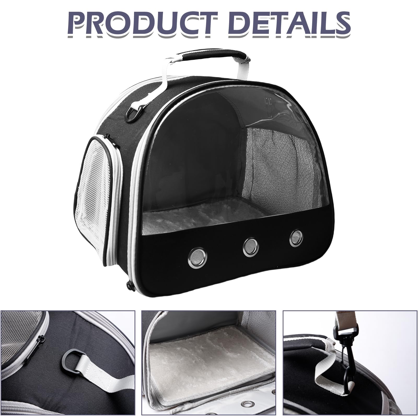 Boîte de transport pour hamster, 30 x 25 x 25 cm, sac de transport pliable pour chat, chien, petit animal, avec ouverture latérale, sac de transport pliable pour chat, chien, lapin, hamster
