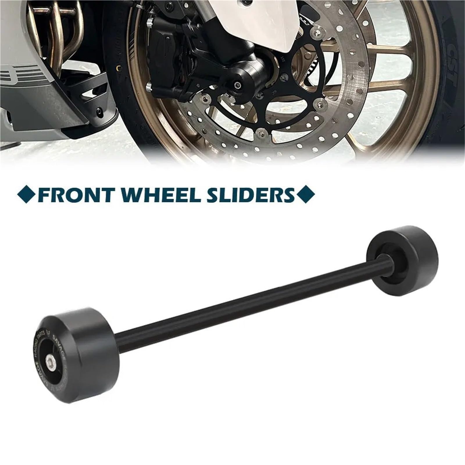 Pasuje Do CFMOTO 500SR VOOM 500 SR 2024 2025 SR500 Oś Widelca Wahacz Osłona Zabezpieczenie Przed Upadkiem Tylne Przednie Ślizgi Koła wspornik szpula wahacza(Front Rear Slider)