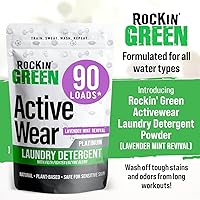 Vista 59 de Rockin' Green Detergente para ropa sucia, a base de plantas, detergente en polvo natural para ropa, vegano y biodegradable, seguro para pieles
