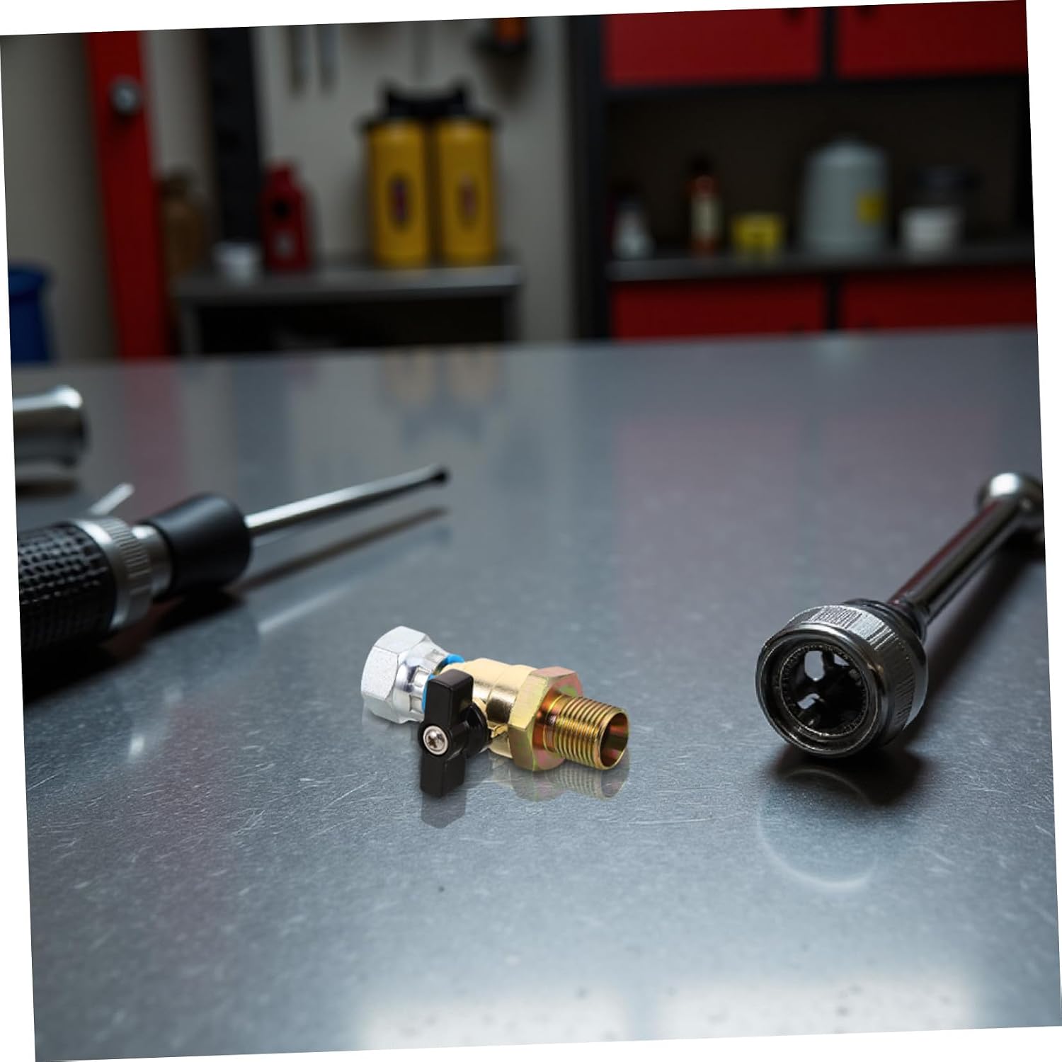 Amosfun Metal Integrated Air Valve for Car Front Wheel Brake Alloy Material with Enhanced Brake Response for Commercial Vehicle
