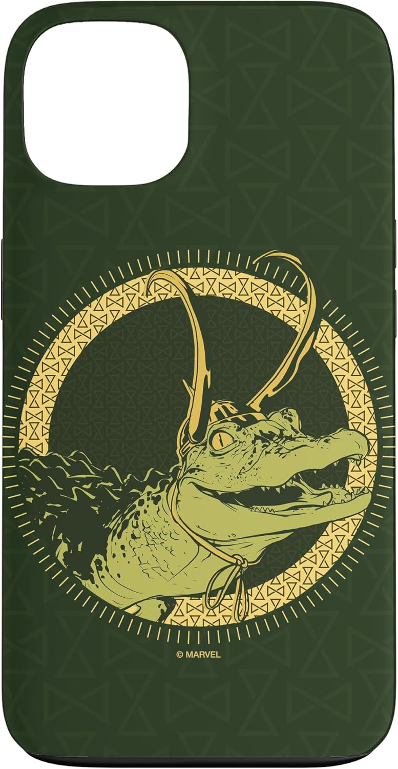 iPhone 15 Marvel Loki Alligator Loki with Golden Horns Case