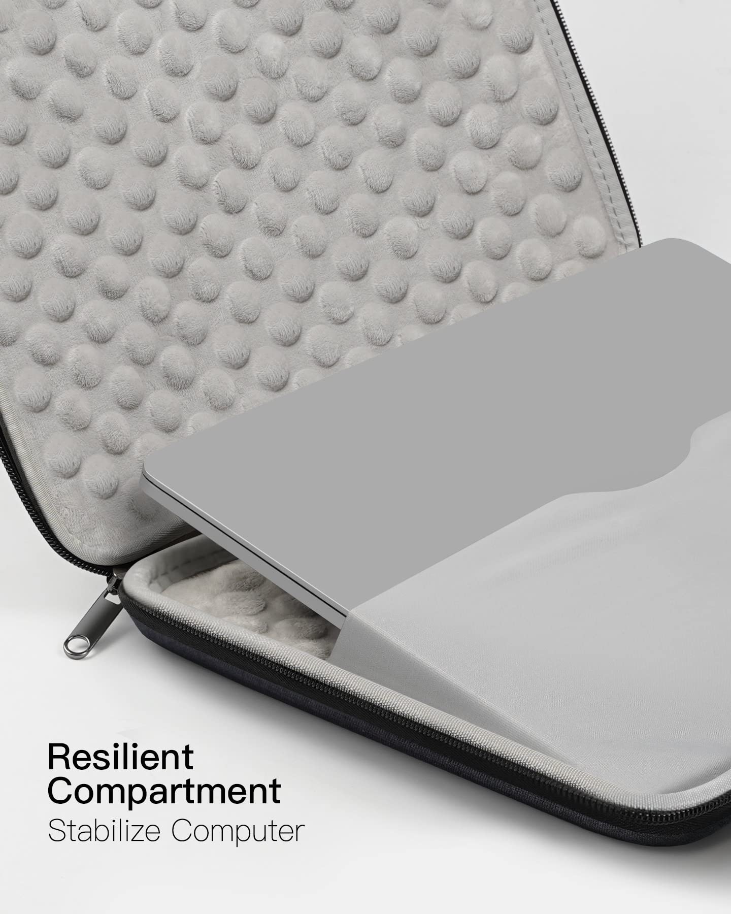 Inateck Pokrowiec na laptopa 13,3", kompatybilny z 14 MacBook M3 / M2 / M1 Pro/Max A2992/A2918/A2779/A2442 2023-2021, 13 MacBook Air 2012-2017, 13 MacBook Pro 2012-2015, EVA, czarny i czarny