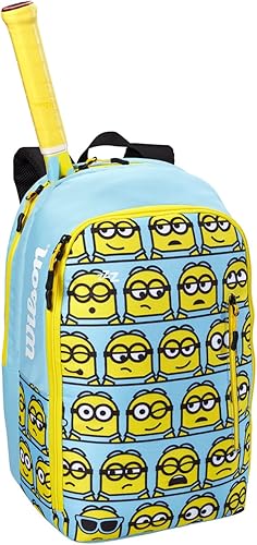 Miniatura 2 de Wilson Bolsa unisex para raqueta de equipo Minions, AzulAmarillo, Mochila Minions Team