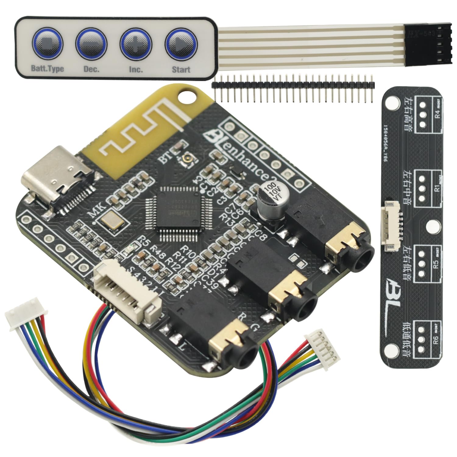 BP1048 Bluetooth DSP Tuning Module with accessories