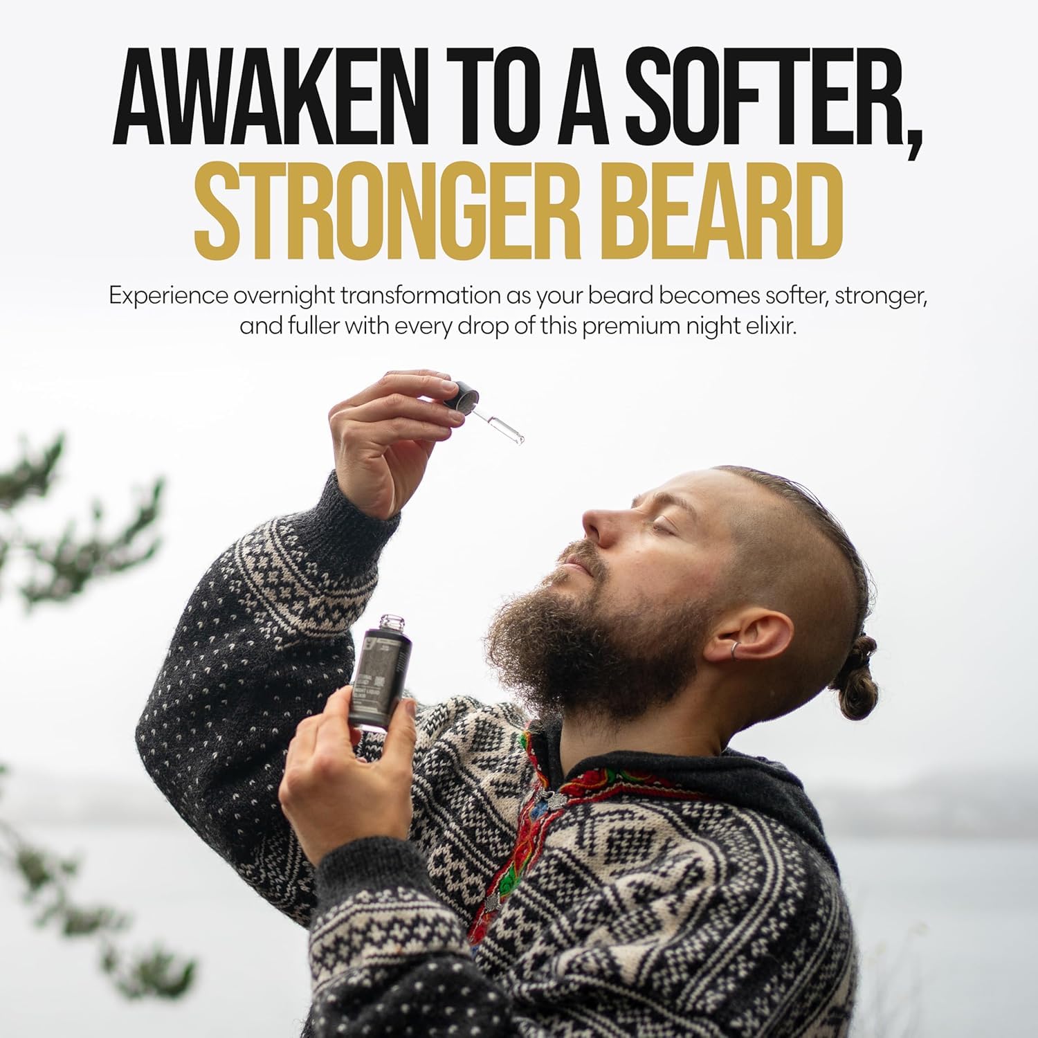 The Beard Struggle - Beard Oil for Men - Natural Blend for Softens, Moisturizing, & Healthier Beard Growth - Viking Storm Night Liquid Silver Elixir - Vegan-Friendly Beard Growth Oil (1 Fl oz) - Image 5
