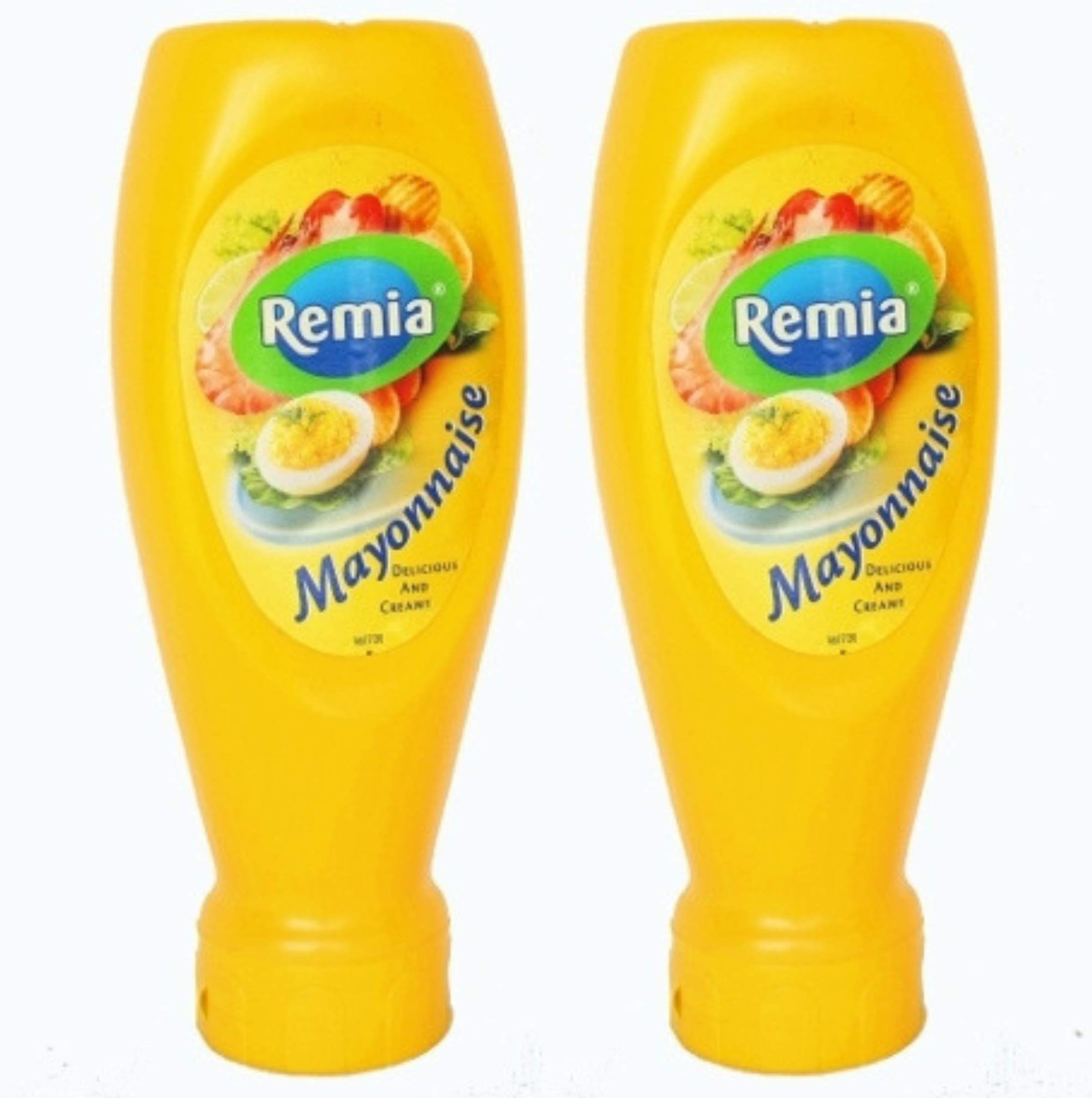 Real Mayonnaise Extra Creamy 2-Pack Squeeze Bottles, Authentic Dutch Mayo Since 1925, Rich European-Style Mayo for Sandwiches and Condiments, Made with Rapeseed Oil and Real Barn Egg Yolk, Gluten-Free, Imported from the Netherlands (2 x 16.9 fl oz, 33.8 fl oz total)