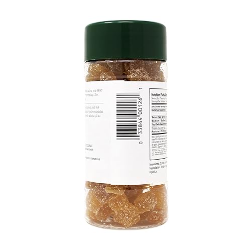 Miniatura 2 de Badia Jengibre cristalizado orgánico, 10 onzas, dorado oscuro, (BA083)