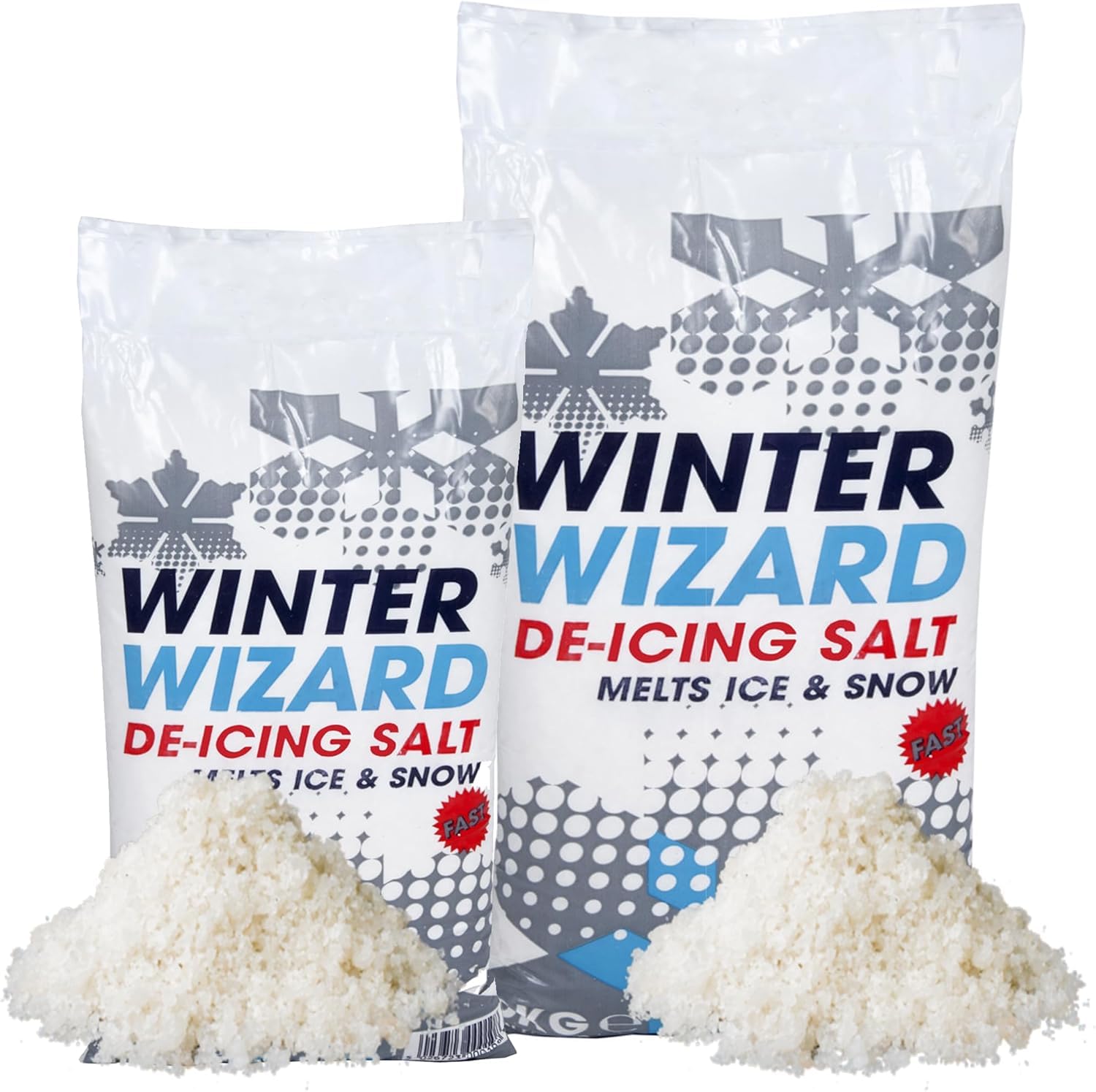 Caprican White Winter Wizard De-Icing Rock Salt High Purity Grit Rock Salt 10Kg | Premium De-Icing Snow & Ice Remover For Driveways, Paths & Roads | Dry Flowing Formula For Quick Action & Spreader Use (2)
