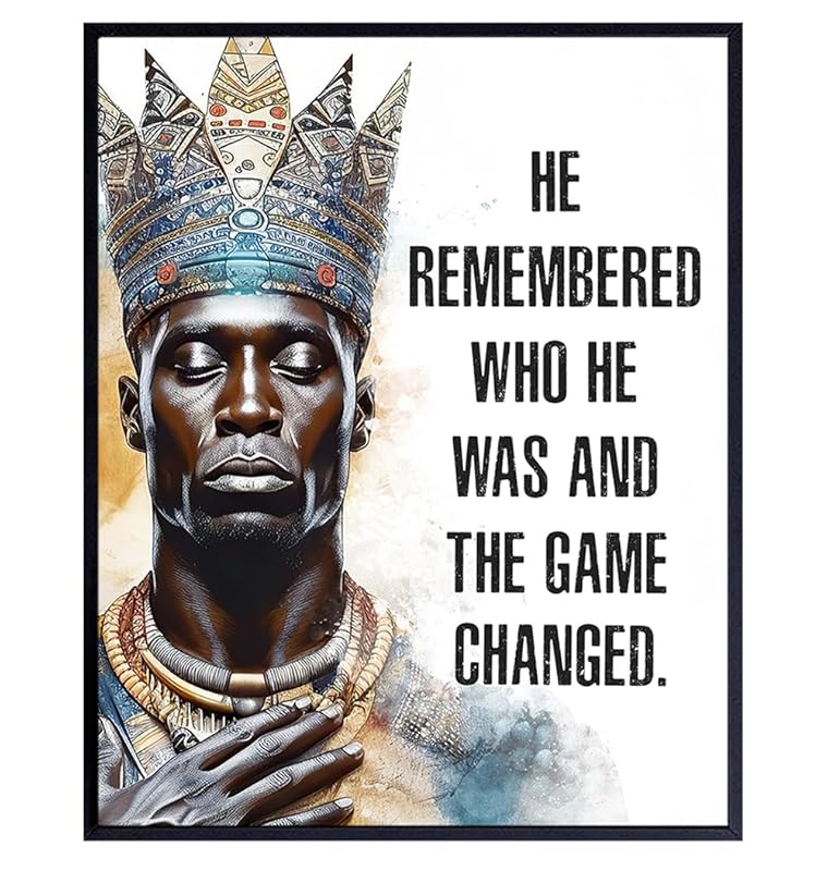 Inspirational Wall Decor for Black Men Motivational