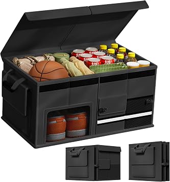 Car Boot Organiser Storage Collapsible Multi Compartments