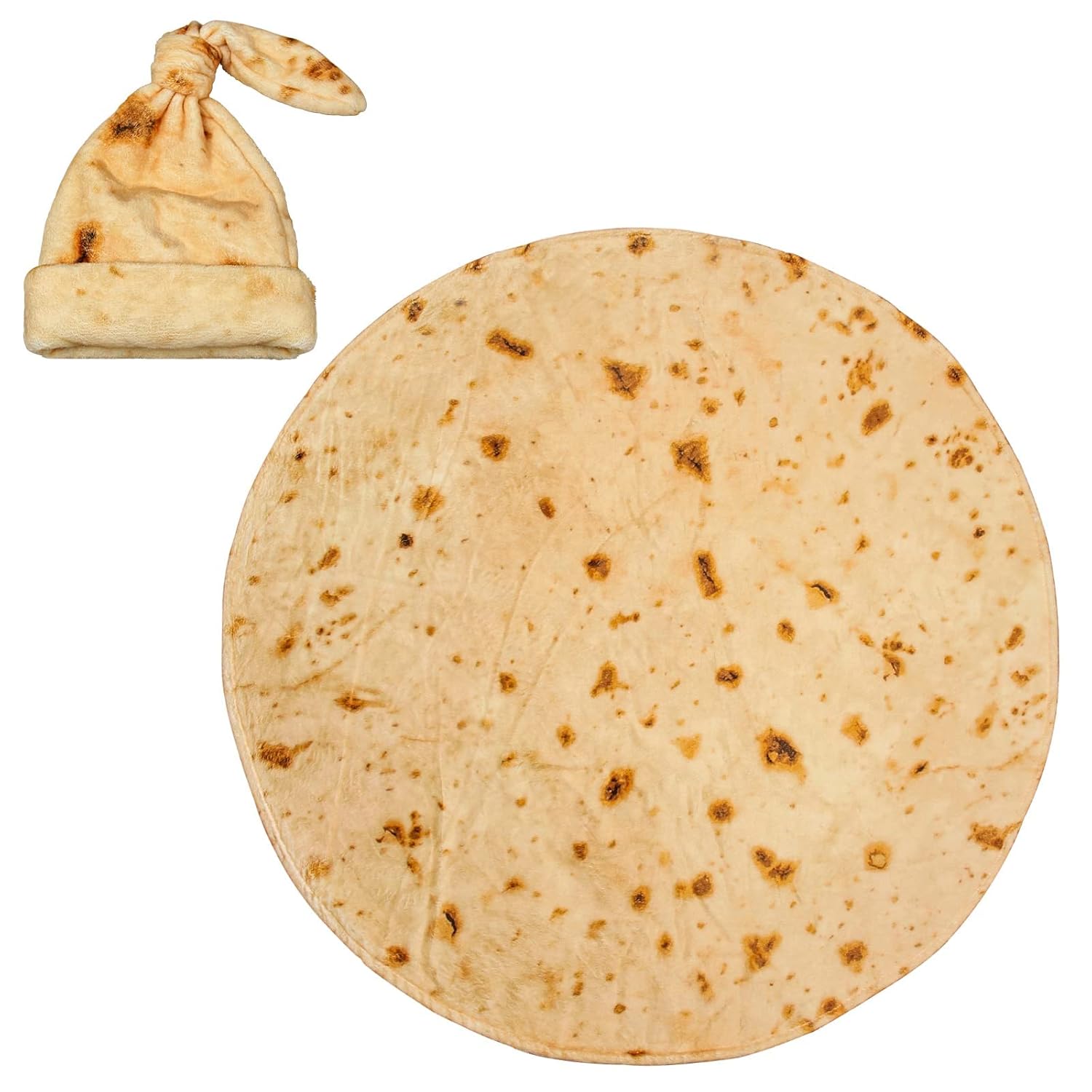 Buy Burrito Swaddle Blanket Tortilla Baby Blanket and Hat, 34 inch Soft Flannel Baby Burritos