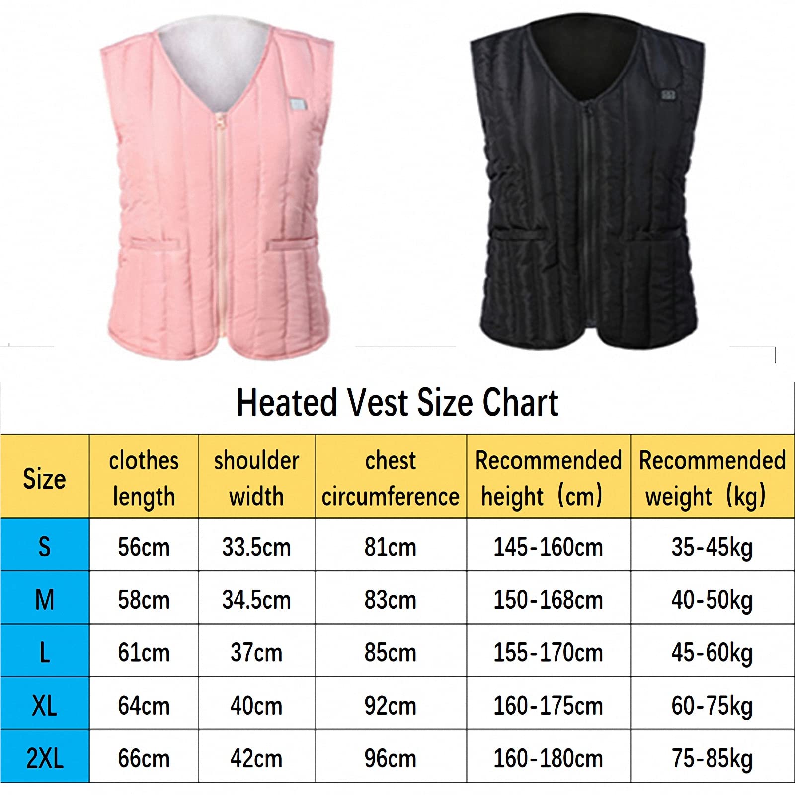 Gilet riscaldato elettrico USB intelligente per uomo e donna, scaldamuscoli riscaldato a 3 velocità autunno e inverno, gilet riscaldato caldo e confortevole lavabile