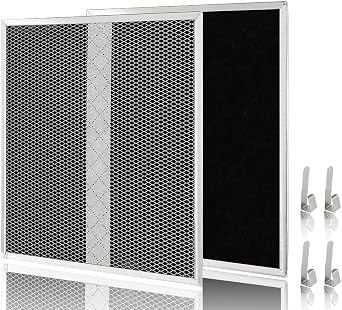 HPF30 Charcoal Filters Non-Ducted Charcoal Filter Compatible with Broan Range Hood Filter S97020466 14-5/8 x 12-7/8 replacement nu-tone stove hood for kitchen 2Pack XC