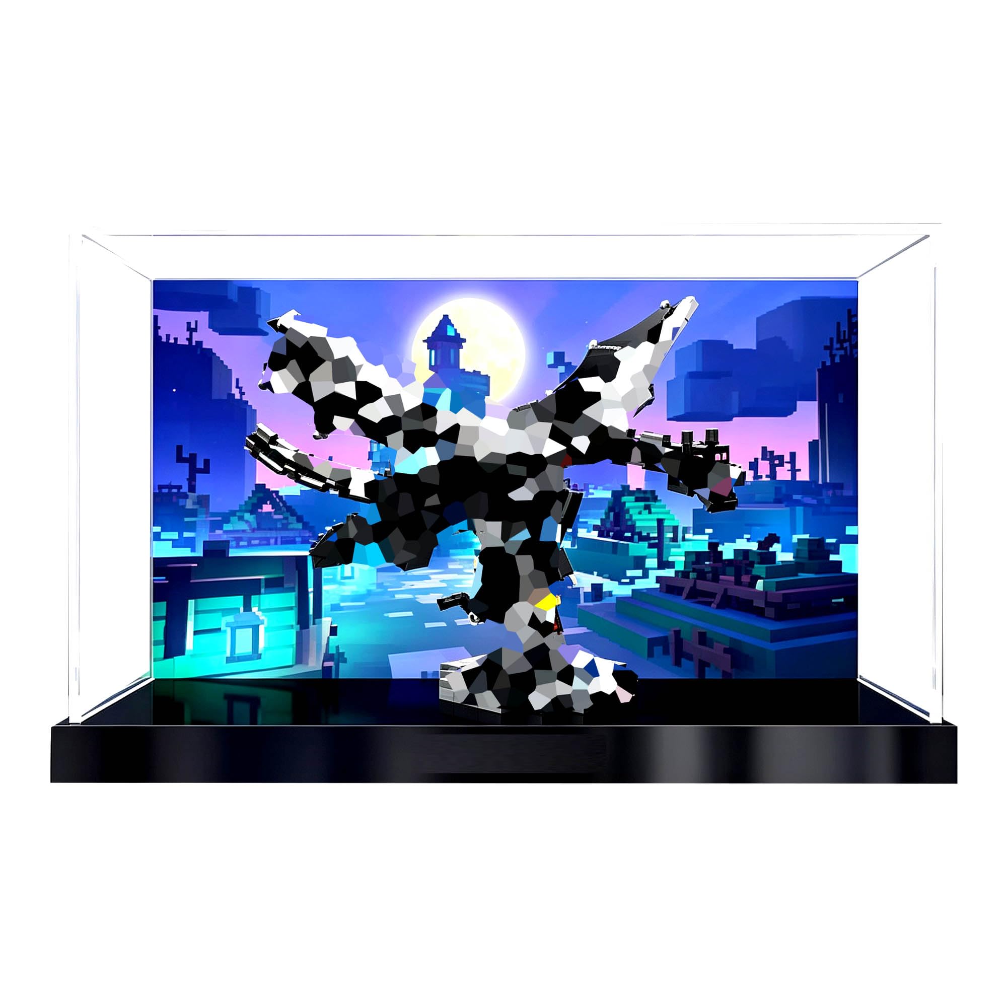 Clear Acrylic Display Case, Fits for Le-go 21595 Sets (Background)