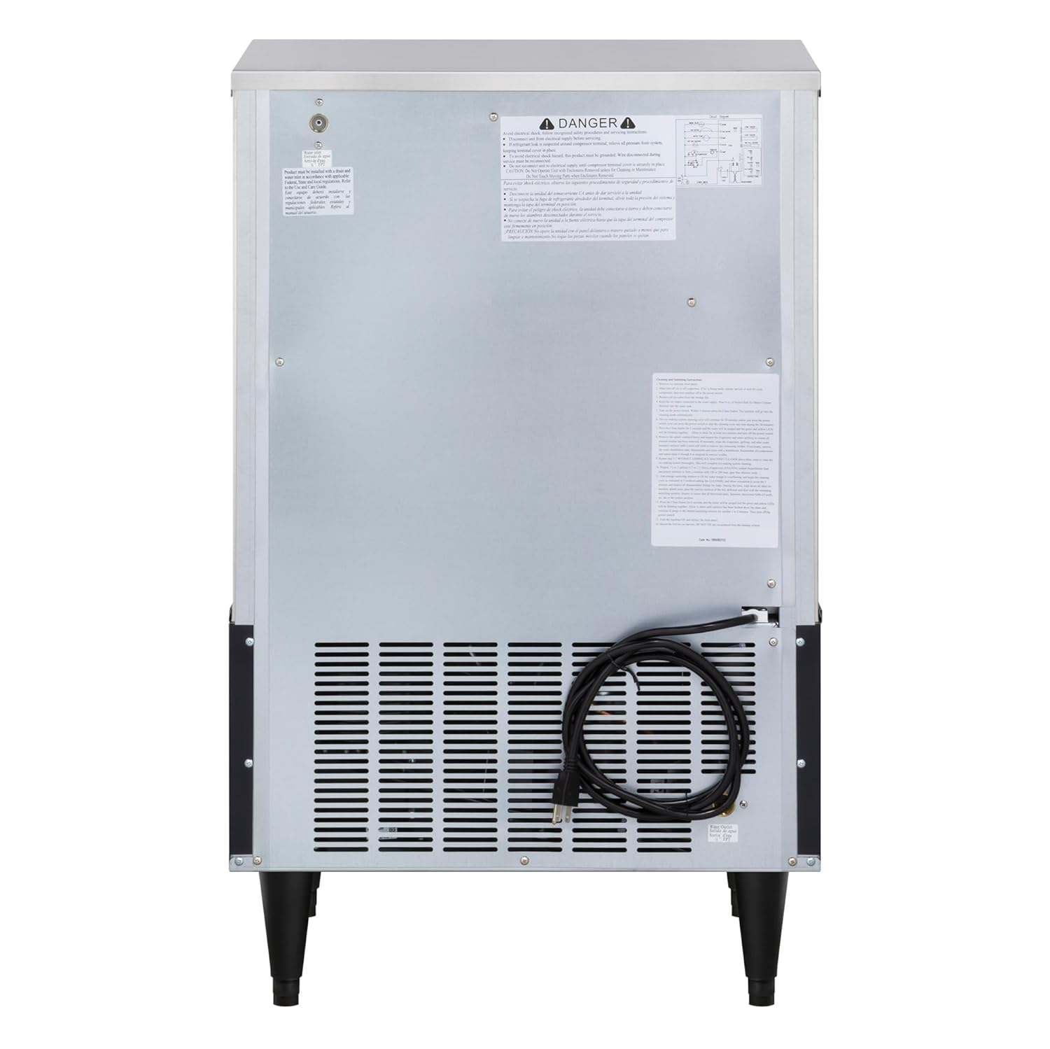 Bag view of Maxx Ice MIM250 with DANGER label