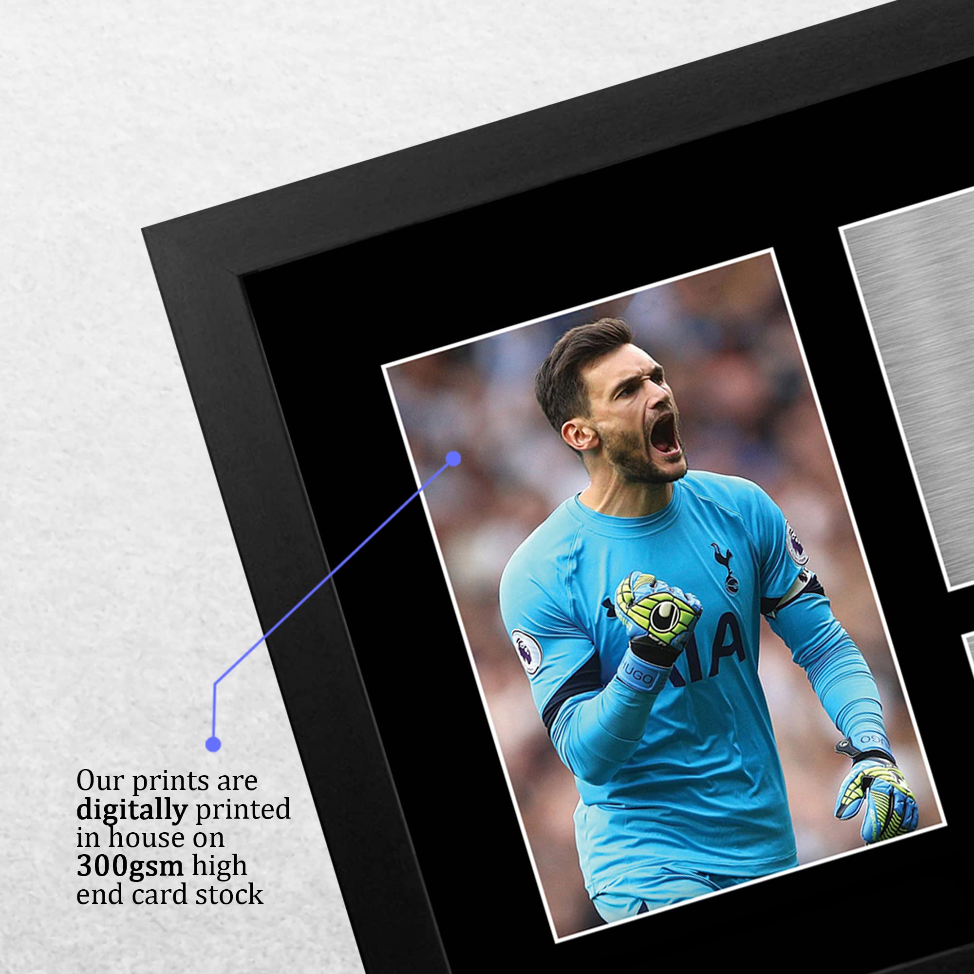 HWC Trading FR A4 Hugo Lloris Tottenham Hotspurs Gifts Printed Signed Autograph Picture for Football Fans and Supporters - A4 Framed - Image 4