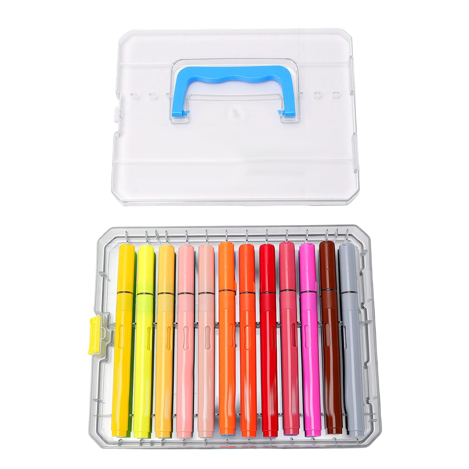 Cryfokt Marqueur Acrylique, Ensemble de 24 Couleurs Vives, Design Lavable