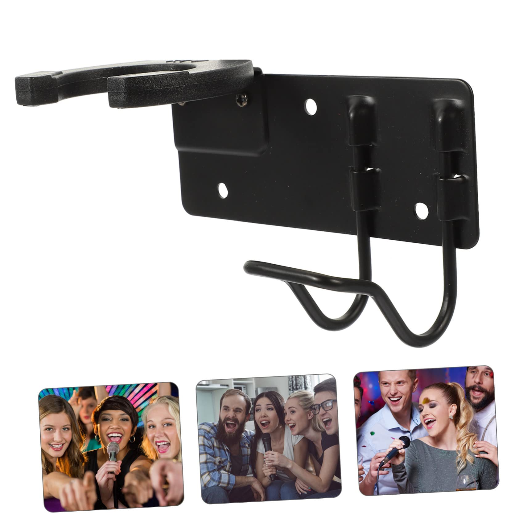 Toddmomy Home Supplies Microphone Hanger Hook Metal for Ktv Radio Broadcasting and Voice over Services