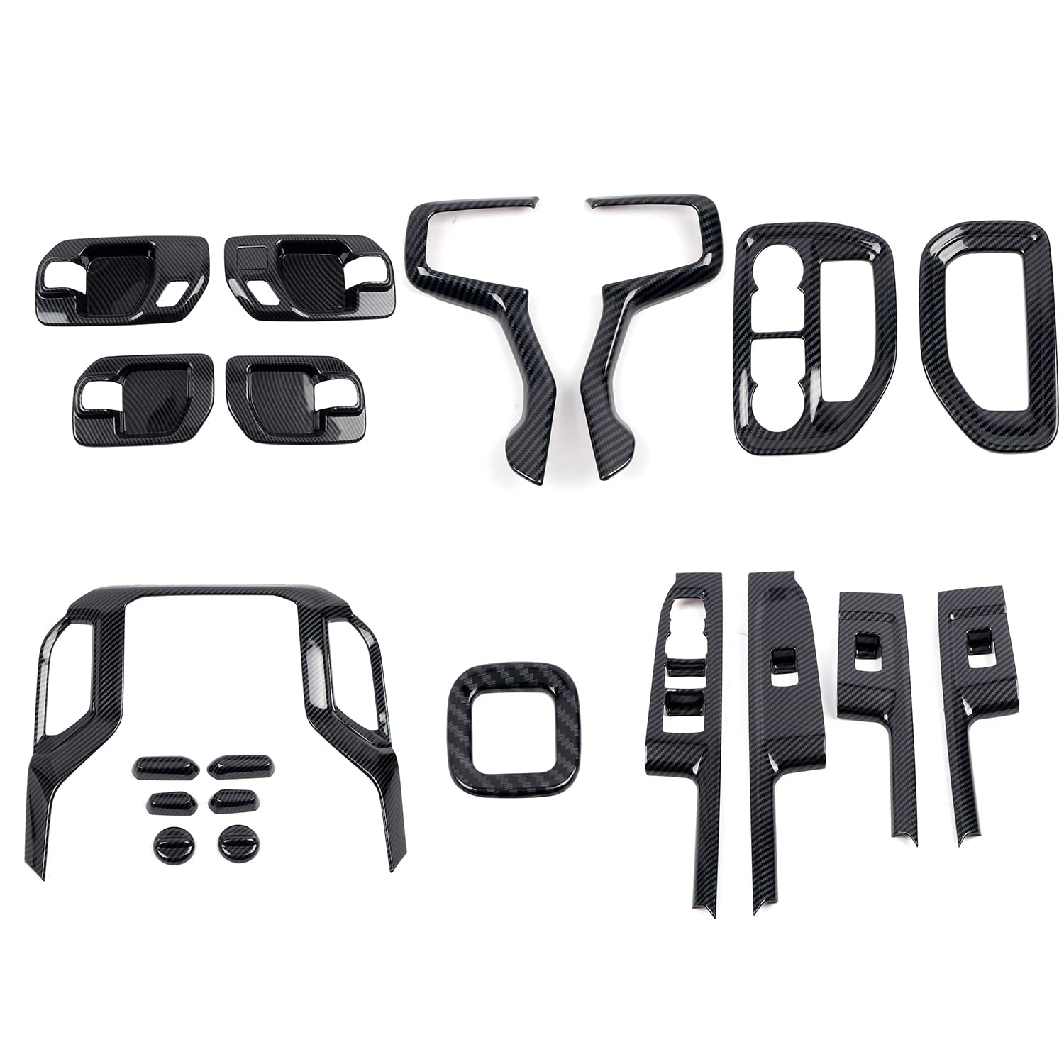 HIGH FLYING for Chevy Chevrolet Silverado 1500 HD 2500 3500 HD 2019-2024 Car Accessories Dahboard Steering Cover Kit