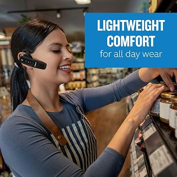 BlueParrott C300-XT Noise Canceling Bluetooth Headset Hands-Free Wireless Headset, Perfect For High-Noise Environments, Long Wireless Range with Superior Sound, IP65-Rated, Black