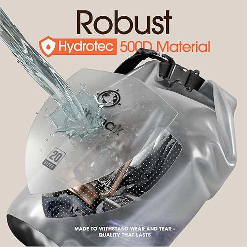 Miniatura 4 de Earth Pak - Bolsa seca impermeable - Bolsa de compresión seca enrollable que mantiene el equipo seco para kayak, playa, rafting, canotaje,