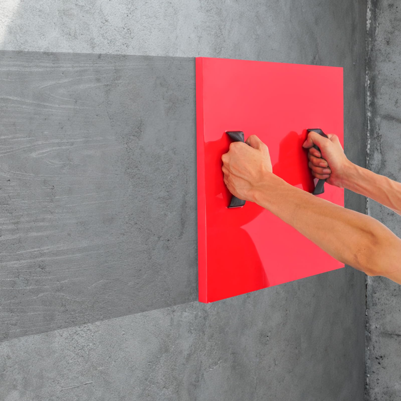 Tapis de tampon en polyuréthane - 40 × 40 × 2 cm - En forme de béton - Réutilisable - Pour allée, terrasse, trottoir, bricolage - Aspect bois