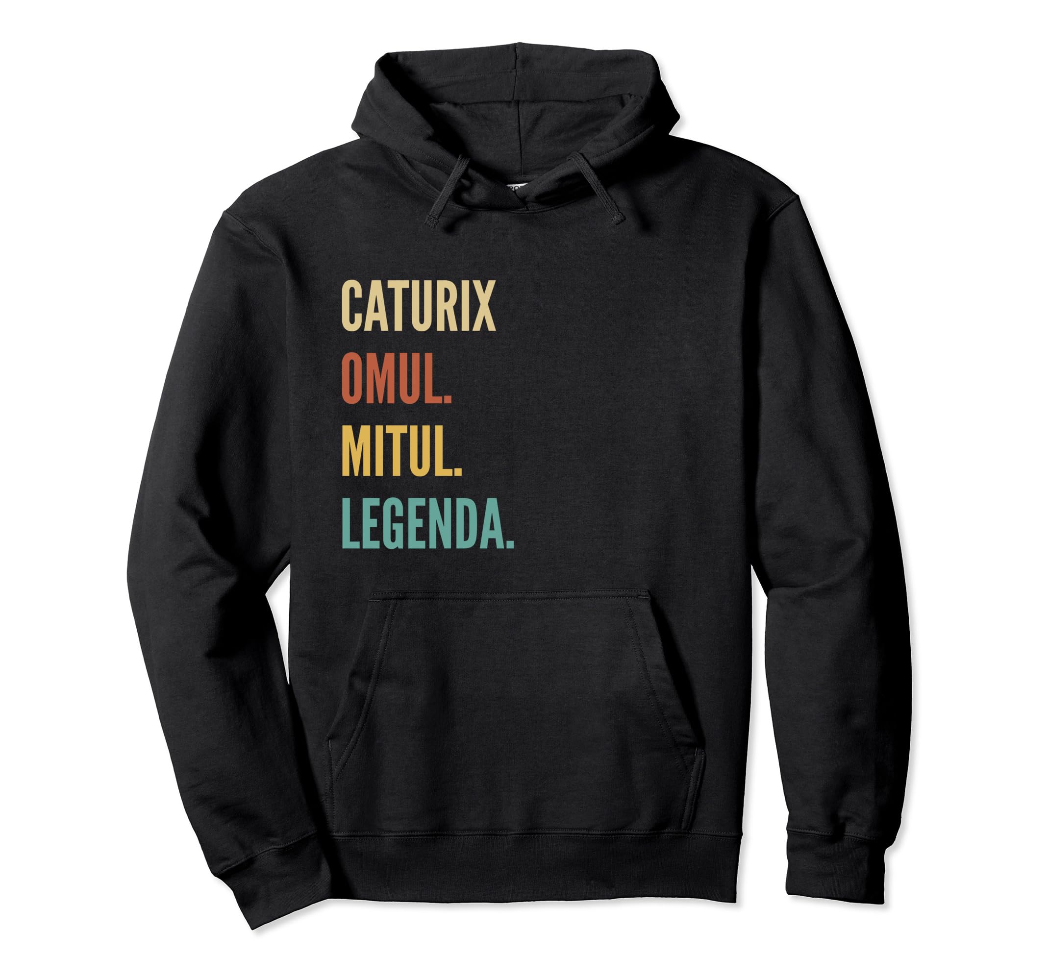 Funny Romanian First Name Design - Caturix Pullover Hoodie
