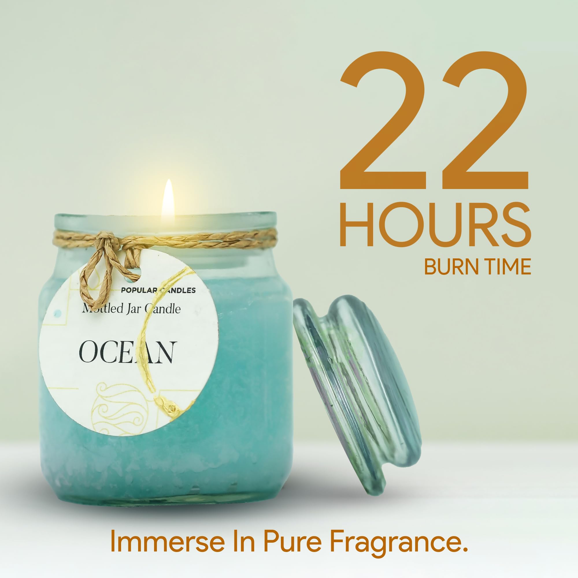 Popular Candles Premium Scented Jar Candle - 3 Ounces, Hand-poured