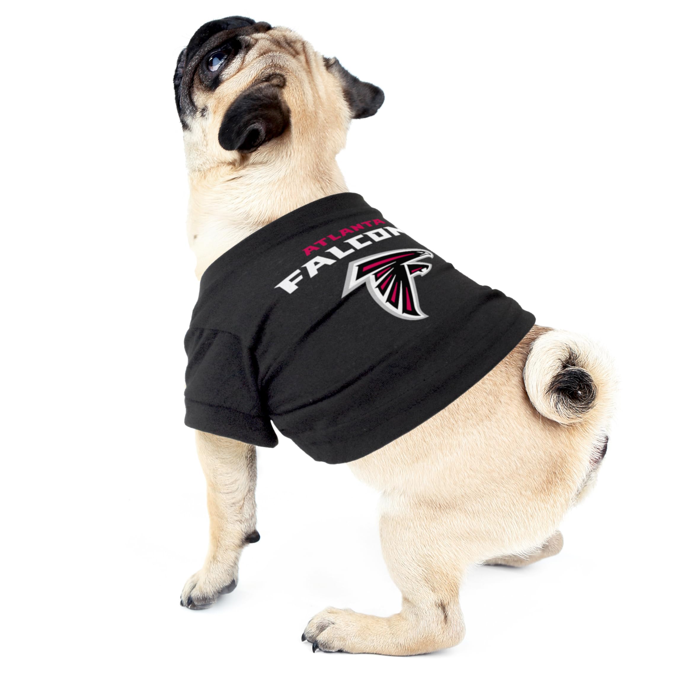 Littlearth NFL Atlanta Falcons Haustier-T-Shirt, Team-Farbe, Größe S