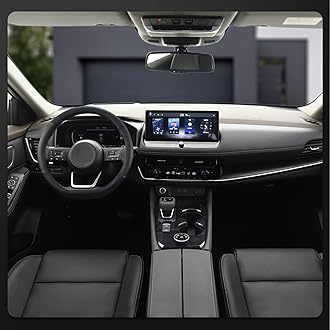 SEG Direct Flat Bottom Steering Wheel Cover, D Shaped Car Wheel Cover 14 1/2-15 in. (37-39 cm), Black Microfiber Leather