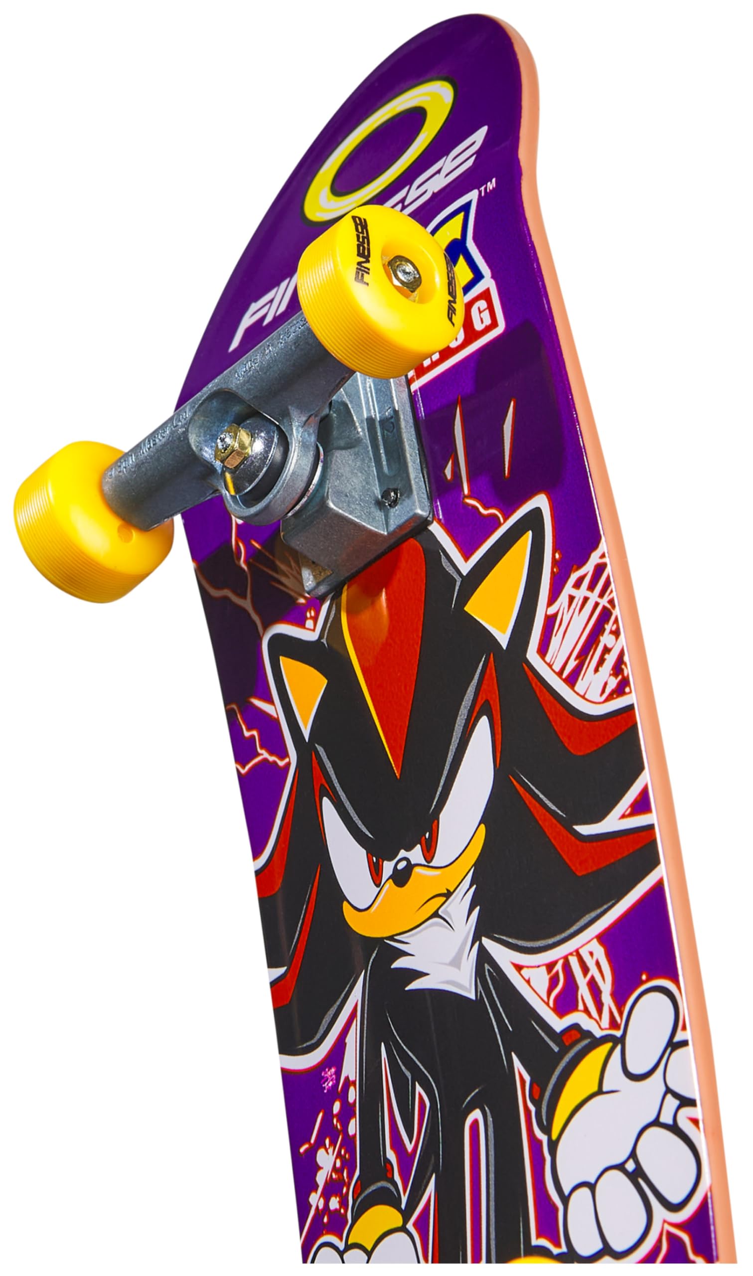 Tech Deck, Finesse X Sonic The Hedgehog Handboard; Mini Skateboard Autentici, Giocattoli per Bambini e Bambine da 6 Anni in su (da Usare Solo con Le Mani)
