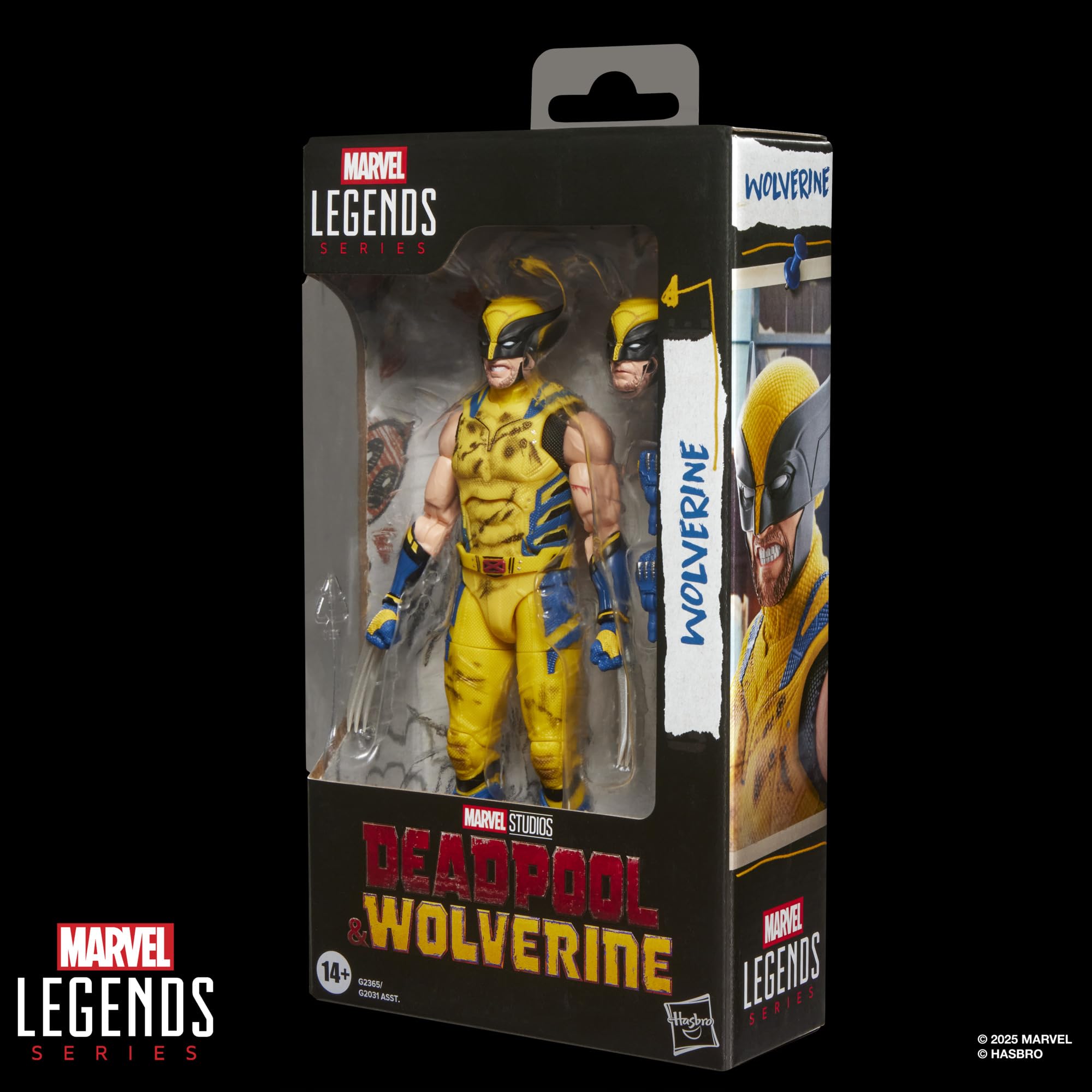 Wolverine z serii Marvel Legends, kolekcjonerska figurka w skali 15 cm na prezent z filmu Deadpool & Wolverine wytwórni Marvela | Marvel Legends Deadpool & Wolverine 15 cm figurka fala 3 - żółty garnitur Wolverine