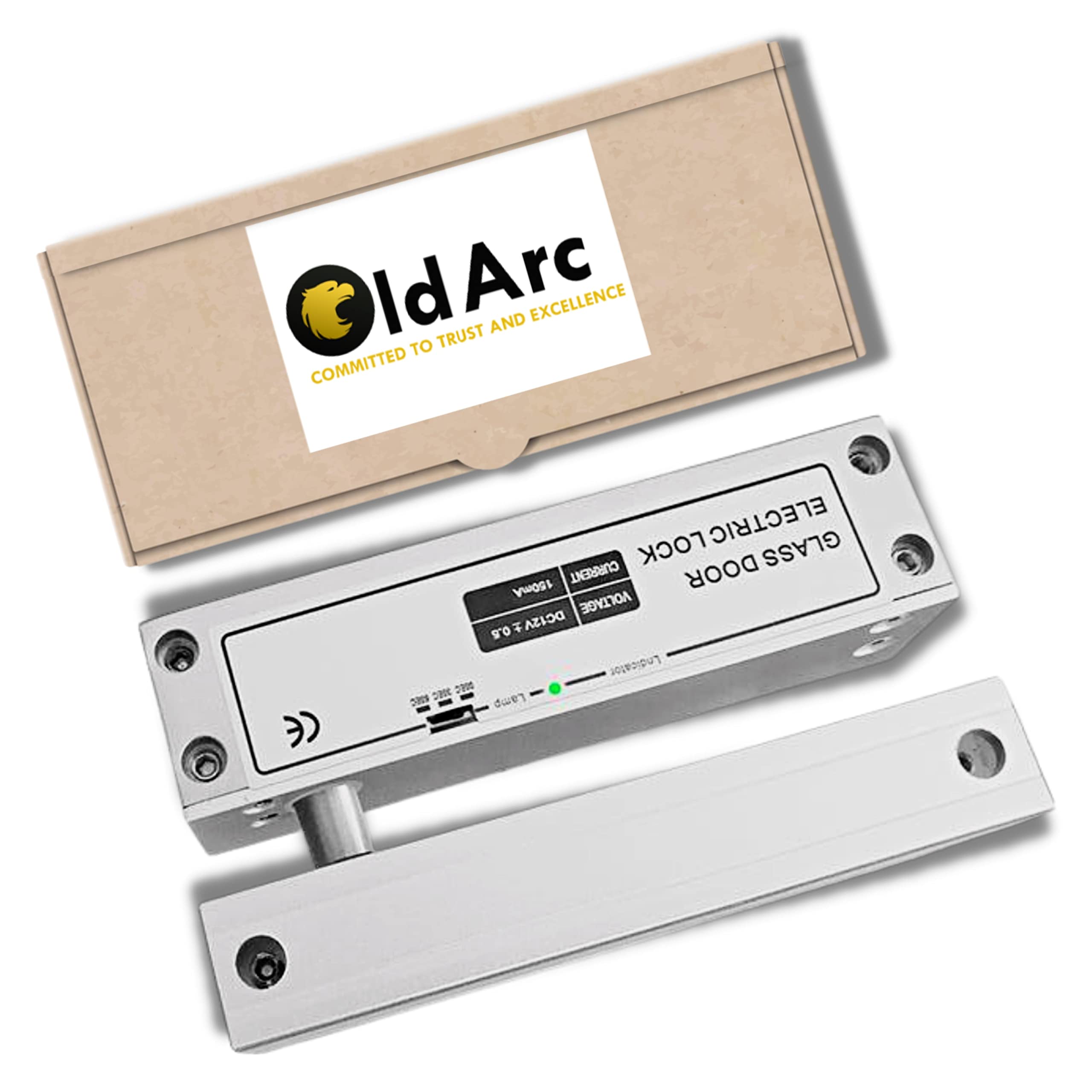 Buy OldArc Electric Drop Bolt Lock for Frameless Glass Door with Timer