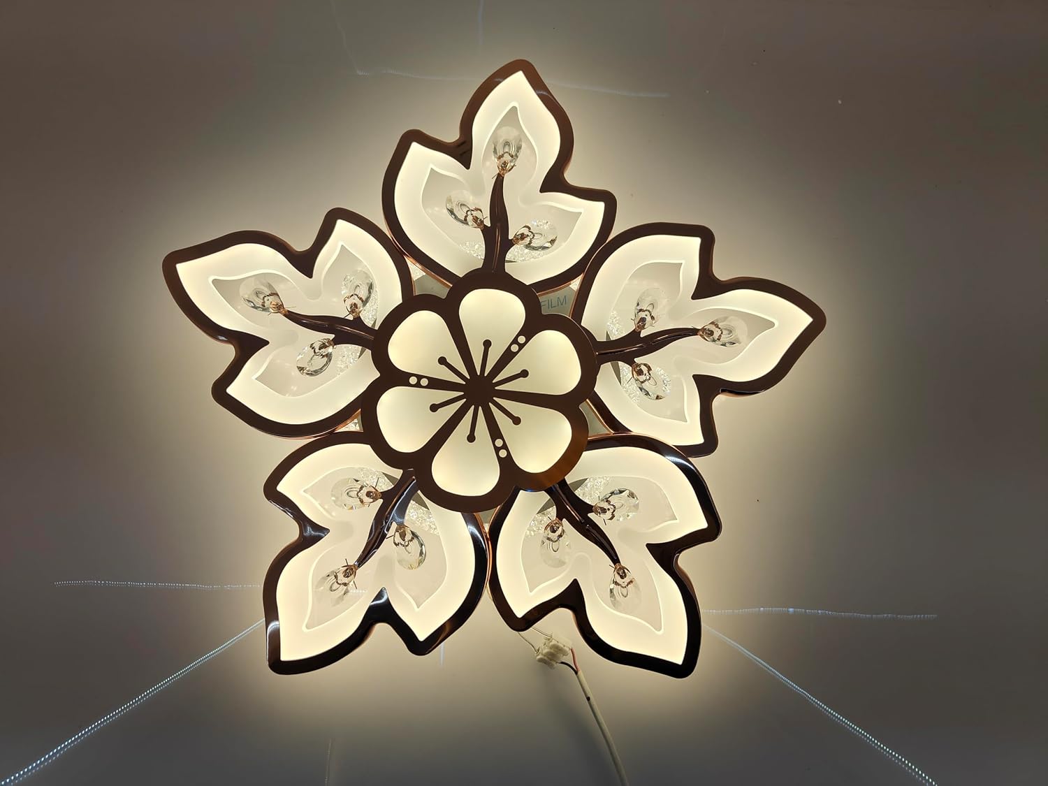 swanart Elegant Floral LED Ceiling Light – Artistic Flower Design Lighting for Living Room, Bedroom, Hallway – Stylish and...