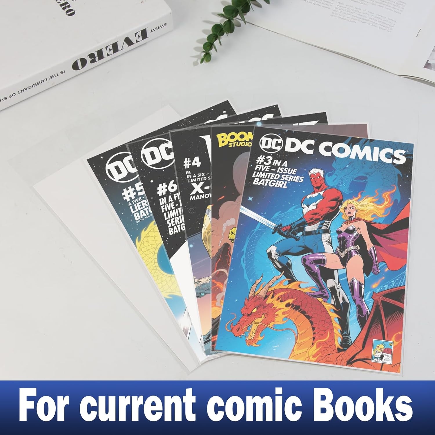 400ct Current Comic Book Bags Resealable,3.5 Mil Thick Comic Book Sleeves,Acid-Free Crystal Clear,7.2 X 10.5 inch,Archival Quality,Fits Standard Comic Book Storage