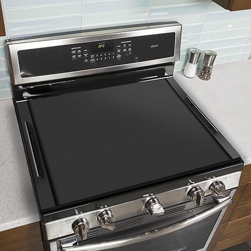 Cubierta para estufa de fideos, cubierta superior de estufa de madera ultra gruesa con asas hechas de madera de pino maciza, cubiertas superiores de