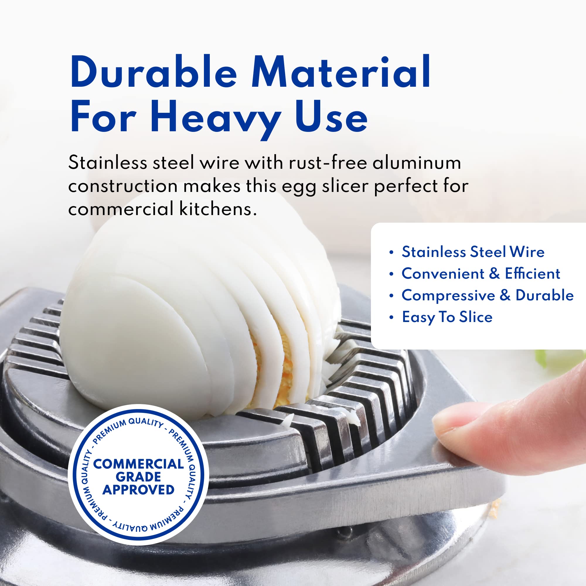 New Star 36459 Commercial grade cast aluminum Egg affettatrice