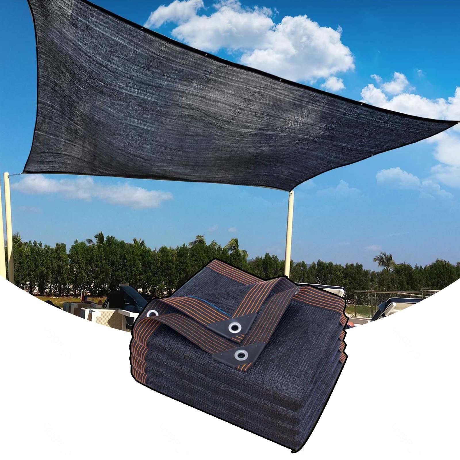 Kooein Wxh Sunblock Shade Netting, Greenhouse Shade Cloth, 80% Shading Rate,Shade Sail,Shade Canopy, Mesh Tarpaulin, Breathable Shade Mesh, Tear Resistant,Shade Netting Black,-5X10m/16.4X32.8ft