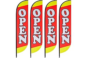 Fulmoon Open Banner Flags for Business