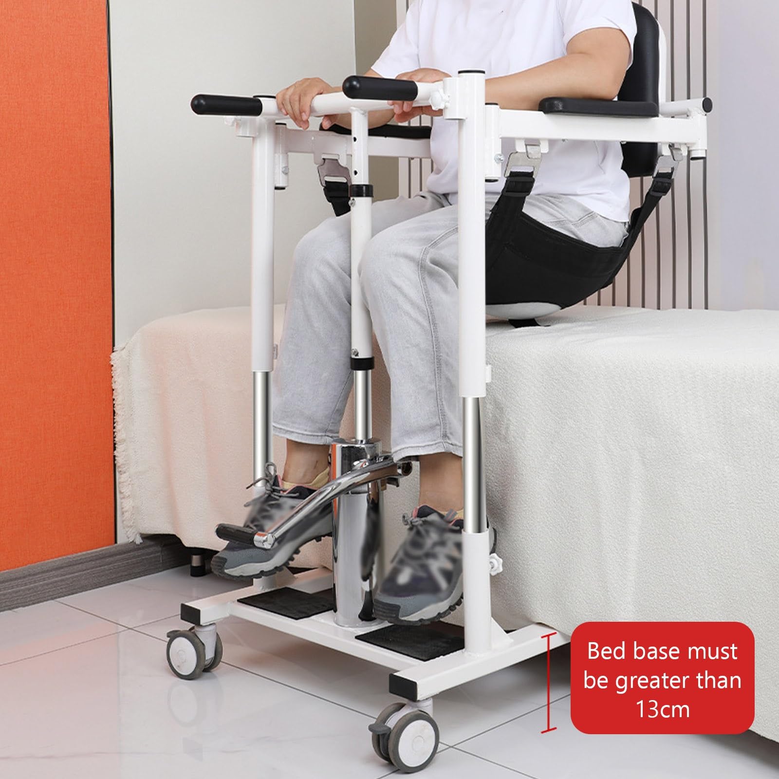 Zawiesia do podnoszenia pacjenta, hydrauliczne krzesło do karmienia z regulacją wysokości dla łatwego transportu w sypialni, salonie, jadalni, łazience