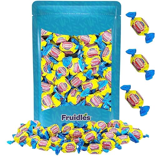 Bolas de goma de mascar de doble burbuja con sabor a fruta original y mixta, golosinas de bufé de dulces, certificado Kosher Parve, envueltas