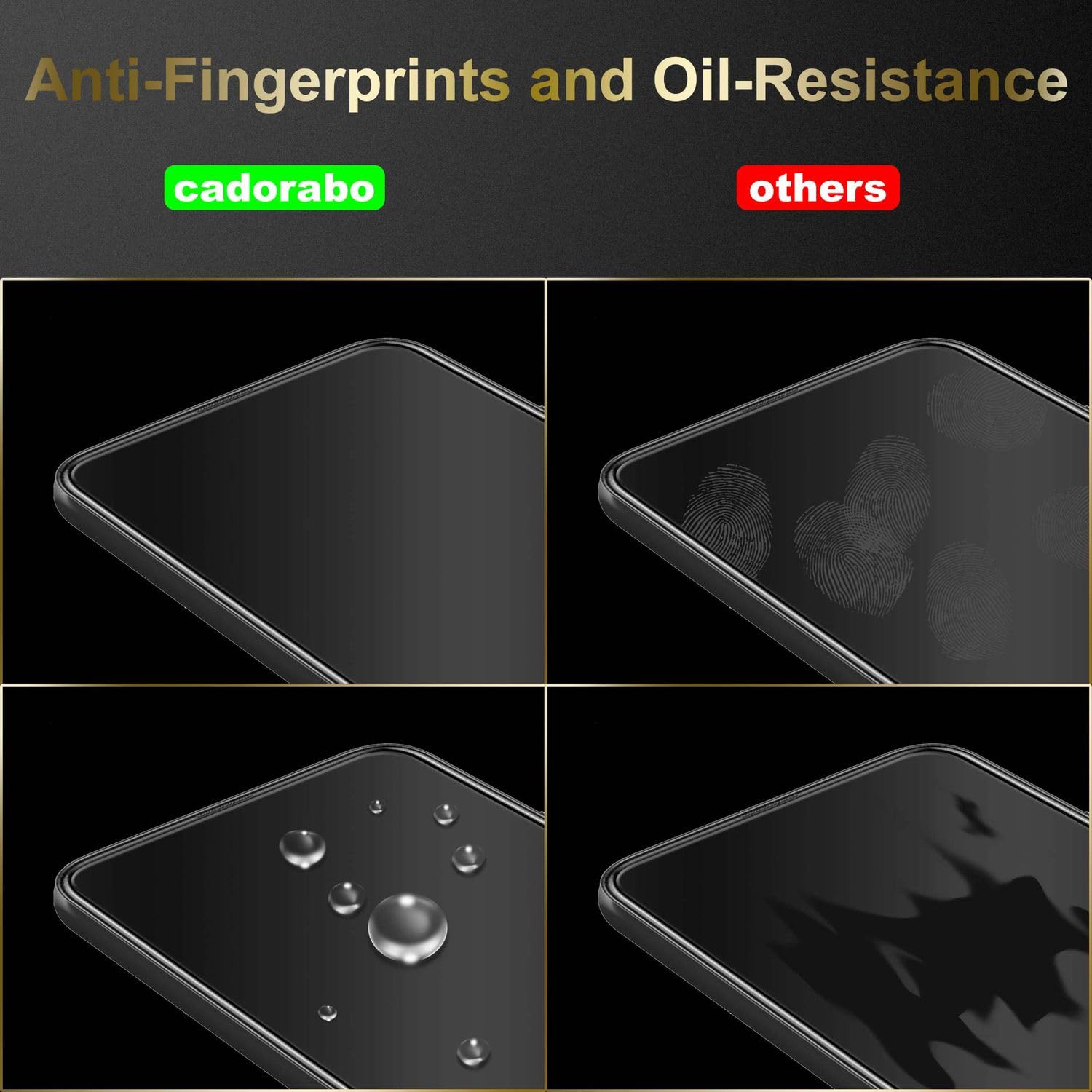 Cadorabo Pellicola di armatura compatibile con Asus ROG Phone 7/7 in ELEVATA TRASPARENZA - Vetro temperato (Tempered) di protezione del display in durezza 9H con 3D Touch