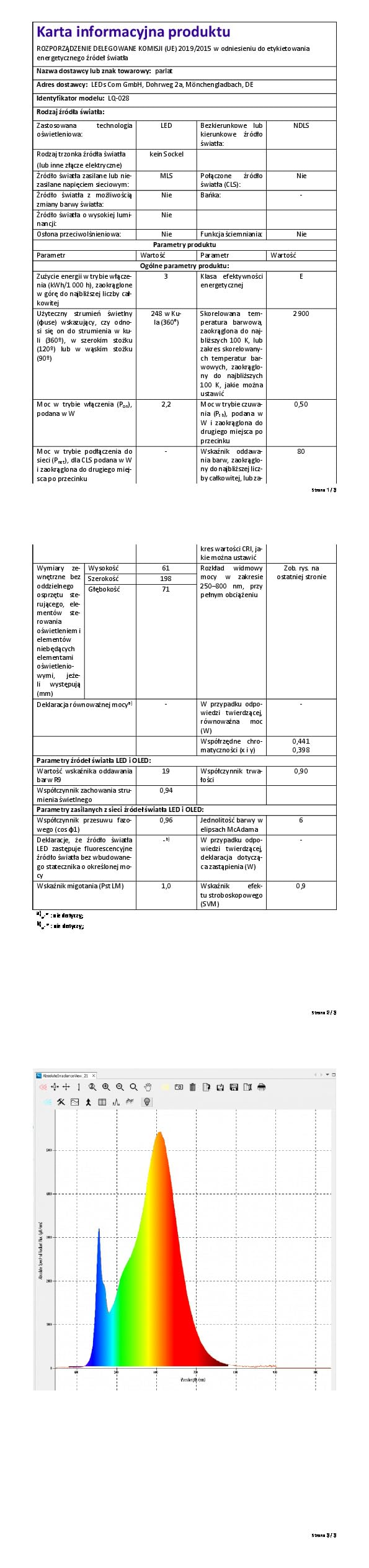 ledscom.de 5x LED Treppenlicht/Wandeinbauleuchte für innen und außen, eckig, edelstahl, 198 x 61mm, 2,2 W, 248lm, warmweiß