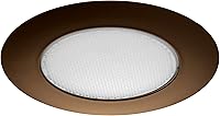 Vista 10 de NICOR Lighting Moldura de Ducha Empotrada Blanca de 6 Pulgadas con Lente Albalite (17505)