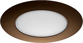NICOR Lighting 6 inch Oil-Rubbed Bronze Recessed Shower Trim with Albalite Lens (17505OB)